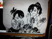 切り絵　アイマス　あみまみ　依頼品！