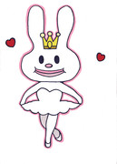 ありがとウサギを描いてみた（模写）