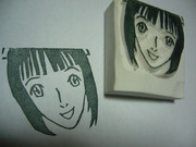 消しゴムハンコで春香