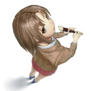 振り向き見上げ ニコニコ静画 イラスト