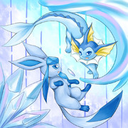 シャワーズ ニコニコ静画 イラスト