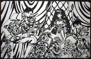 【切り絵】⑳百目鬼ひまわり四月一日【xxxHOLIC】
