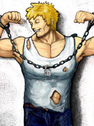 コーディーさんの気の抜けたマッスルポーズ