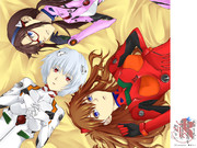 【壁紙ver.】 あの日見た使徒の名前を僕達はまだ知らない。（あの花×エヴァ）