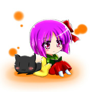 あっきゅんと黒猫