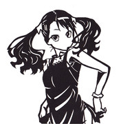 あの花　あなる　切り絵