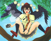 新緑の間からあやややや