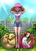 お父さん、撮ってー！