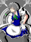 かっこいい咲夜さんを描きたかったんだ