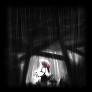 雨にうたれるコンガラ