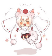 全身で喜びを表現するちびもみ