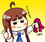 里香ちゃんが髪を下ろしたよ