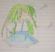 ぷにぷに早苗さん(模写アナログ)