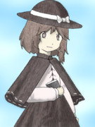 素人絵だけど宇佐見蓮子