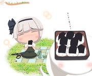 みょんと半霊とピクニック