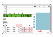 【背景素材113】運転免許証２