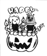 【ハロウィン】あくまのこ&かぼちゃん