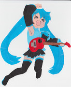 折り紙で初音ミクつくってみた