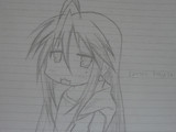 ルーズリーフでらき☆すたのこなた描いてみた