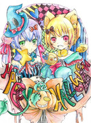 　朱里　雛里　ハロウィン