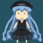 黒ミニイカ娘の貯金箱