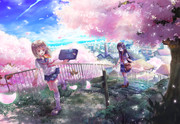 桜 風景 ニコニコ静画 イラスト