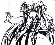 ステッカー　東方　パチュリー