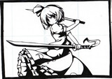 ステッカー　東方　妖夢