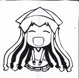 ミニイカ娘　ステッカー　