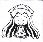 ミニイカ娘　ステッカー　