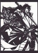 【筆頭】　切り絵