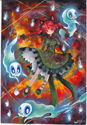 【9割水彩絵の具】お燐