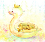 アイガモ ニコニコ静画 イラスト