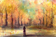 風景 紅葉 ニコニコ静画 イラスト
