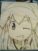 ウッドバーニング　イカ娘