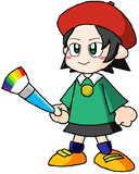 アニカビ風にアドレーヌを描いてみた