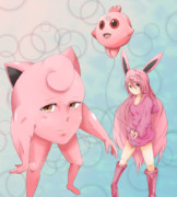 ポケモンのプリン一族描いてみた