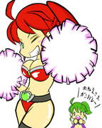 ミトさんが赤組を応援します