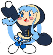 防寒着イカちゃんをミルクチャン風に描いてみたでゲソ！