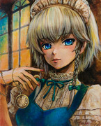 【油絵】咲夜さん