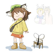 黄色いセーター