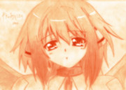 シャーペンでイカロスを描いてみた(*´・ω・)