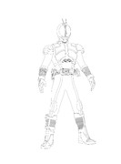仮面ライダーファイズ　（線画）