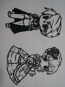 【4作目】ばとべあ切ってみた【切り絵】