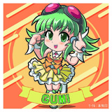 GUMIをビックリマン風に描いてみた