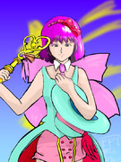 ハマーン・カーンにランカのステージ衣装コスプレさせてみた