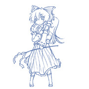 霊夢（落書き）