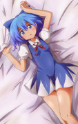 ベッドにチルノ
