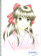 スケブなさっくらさん（彩色）