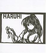 ハルヒ　切り絵
